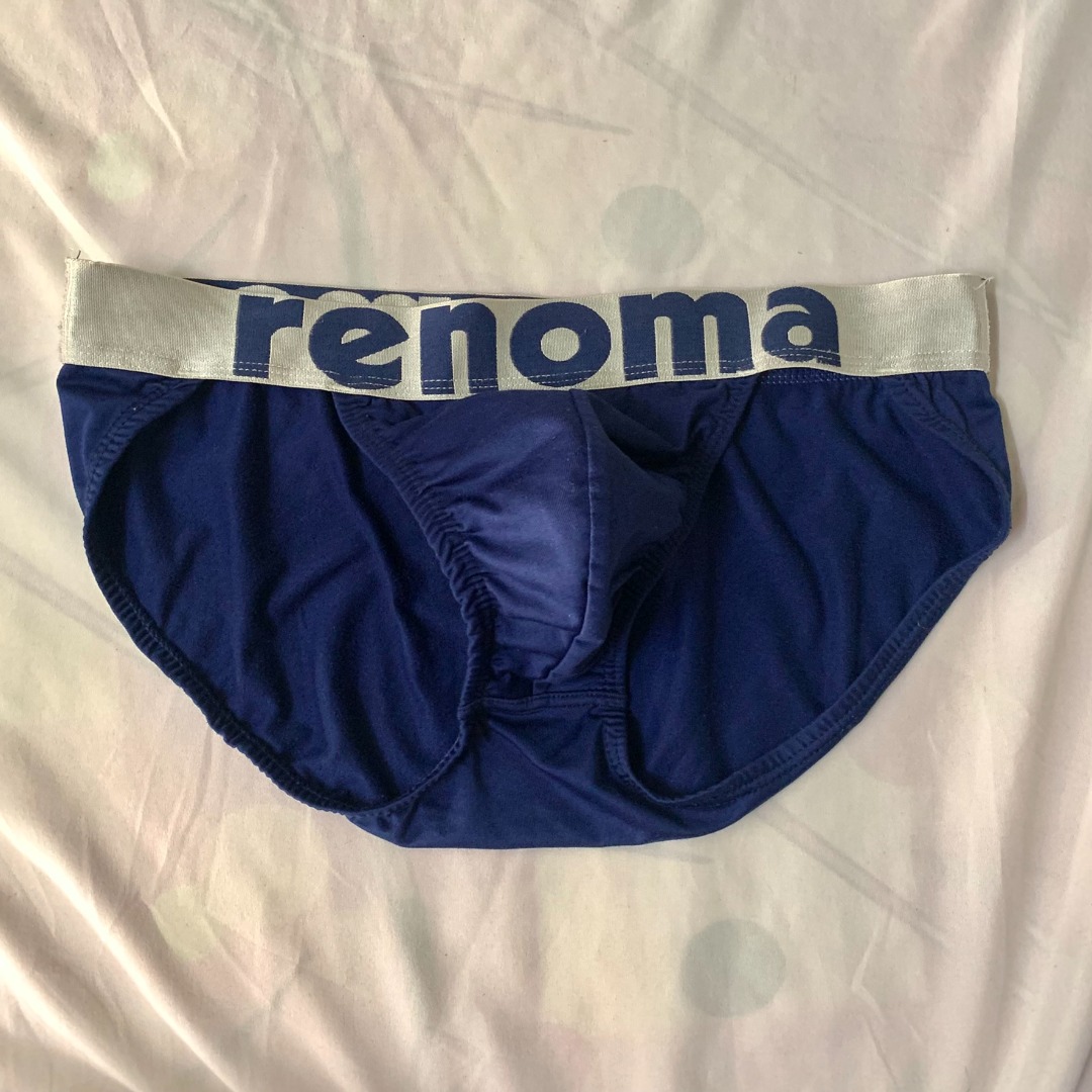 RENOMA men's underwear, navy Tanga brief (fit M), Men's Fashion ...