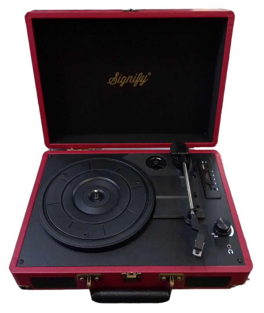 Turntable Briefcase RETRO TURNTABLE BRIEFCASE, Audio, Portable Music Players on Carousell