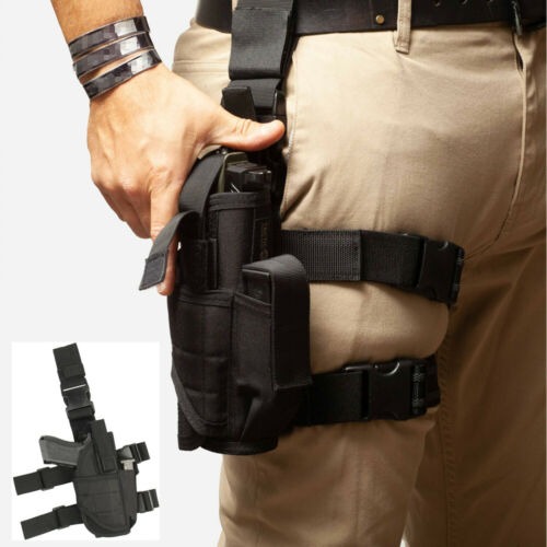Right Hand Drop Leg Holster Tactical Thigh Gun Holster, Hobbies & Toys ...