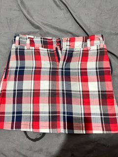 Rok kickers skirt red kotak