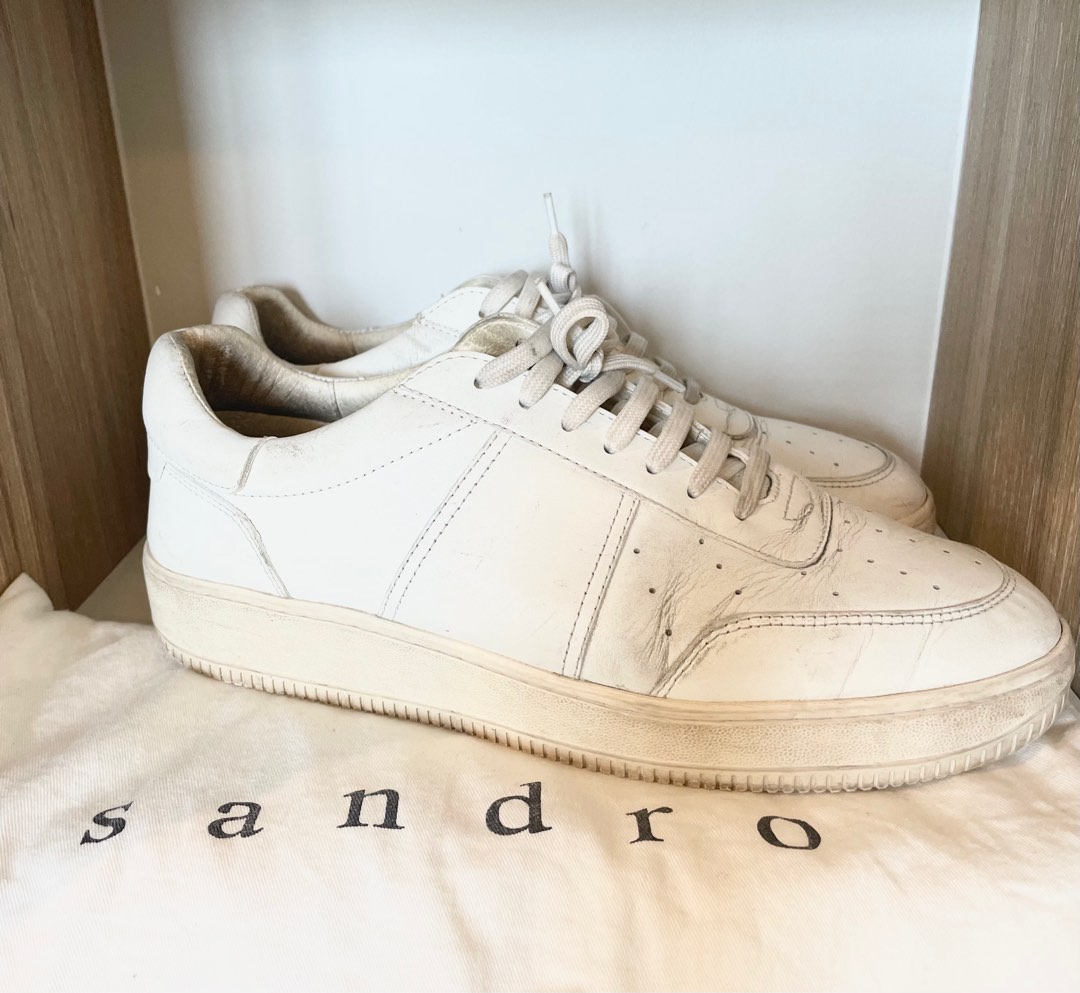 Sandro white sneakers online