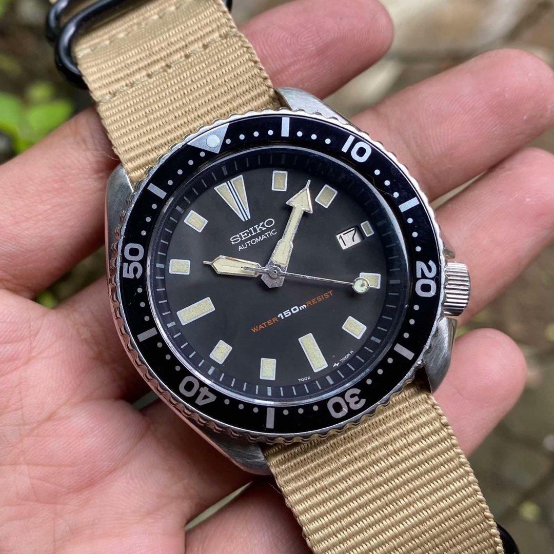 Seiko 7002-7000 Diver's 150 Meters (Resist) Watch, Men's Fashion, Watches &  Accessories, Watches on Carousell