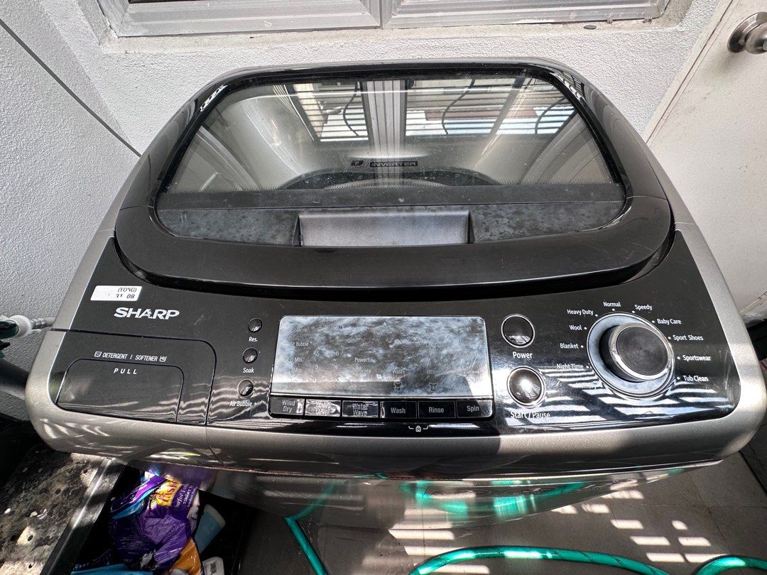 Sharp 18KG Washing Machine Mesin Basuh semi Faulty TV Home sharp-18kg-washing-machine-mesin-basuh-semi-faulty-tv-home