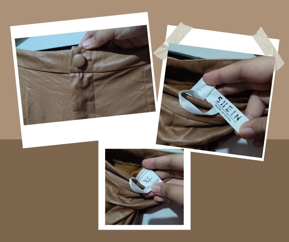 SHEIN BROWN LEATHER PANTS, Women's Fashion, Bottoms, Other Bottoms on Carousell