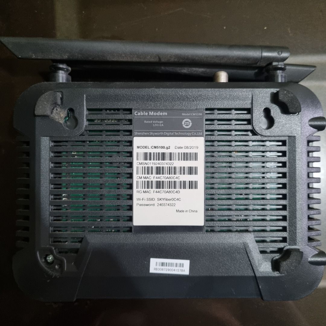 Skyworth CM5100.g2 Router, Computers & Tech, Parts & Accessories, Networking on Carousell