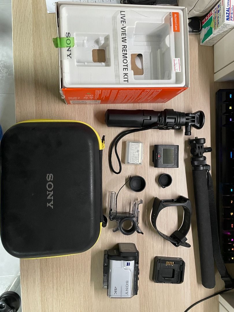 Sony FDRX3000 4K Action Cam with WiFi & GPS, Photography, Video