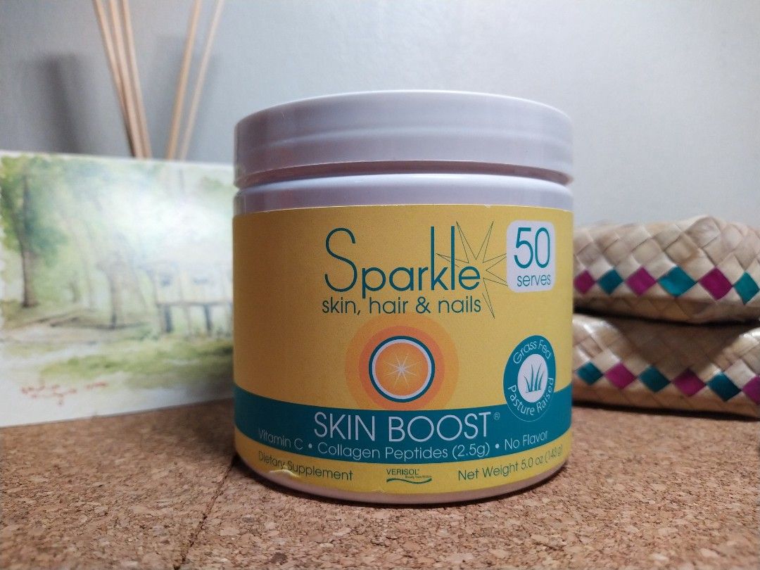 Sparkle Skin Boost Collagen Peptides powder (143g), Health & Nutrition