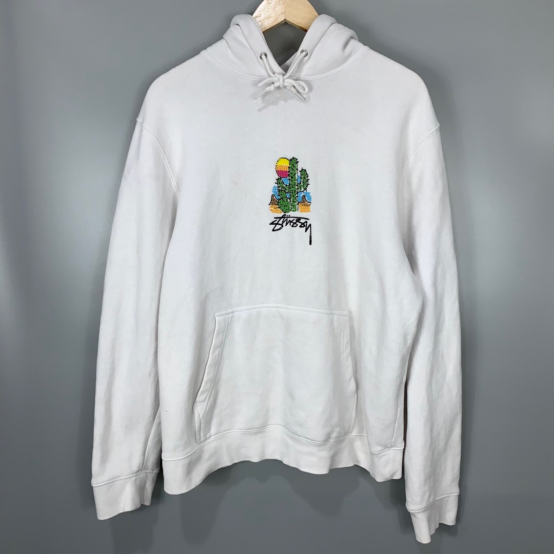 Stussy embroidered hot sale cactus hoodie