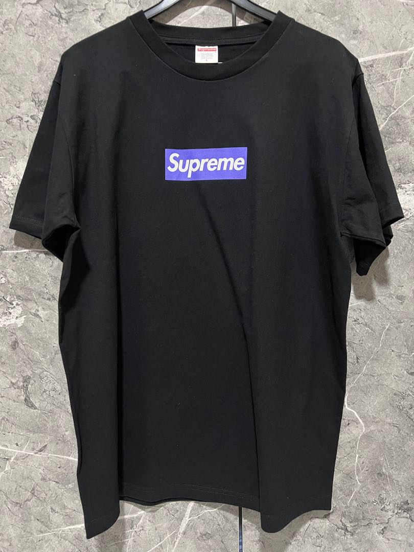 Supreme purple clearance box logo tee
