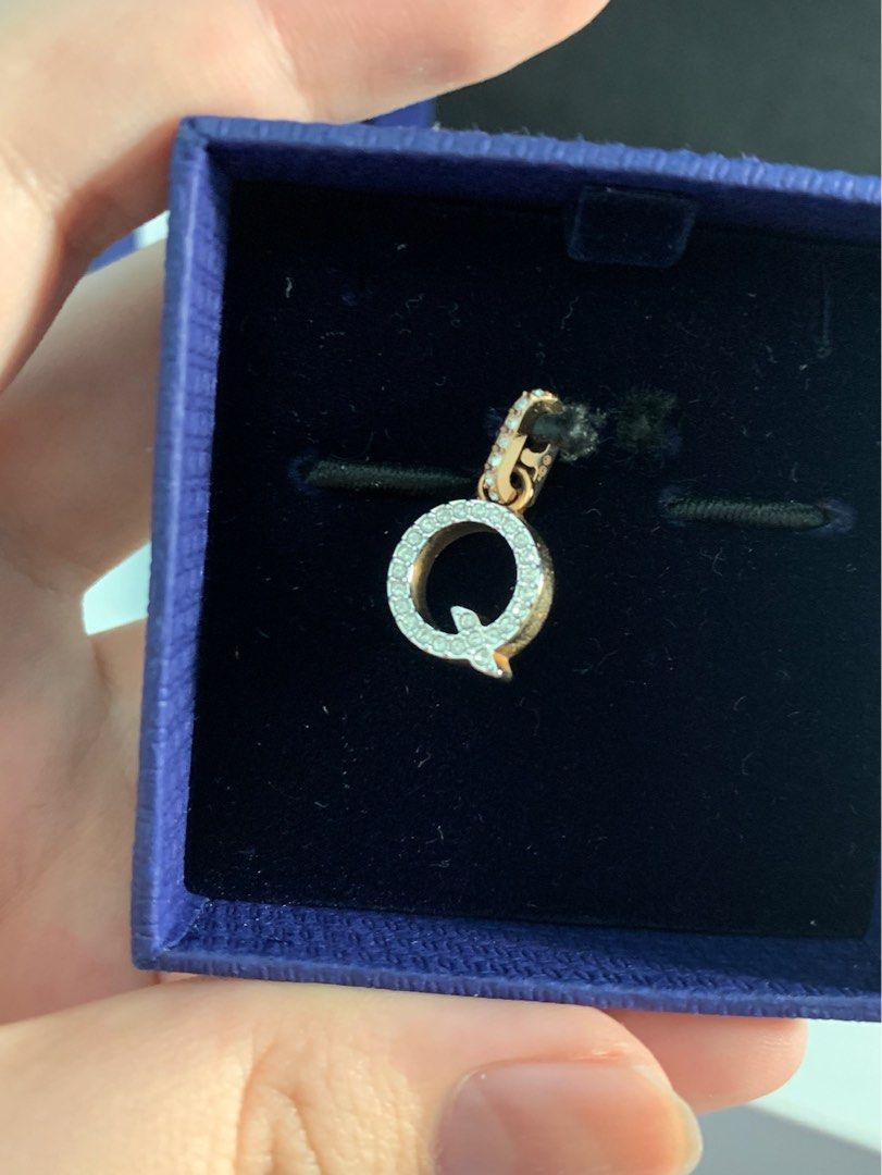 Swarovski alphabet clearance pendant