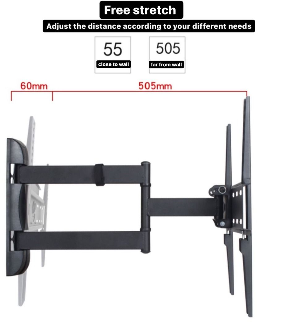 Swivel TV Bracket (hold up to 27.5kg) INSTALLATION AVAIL (S007