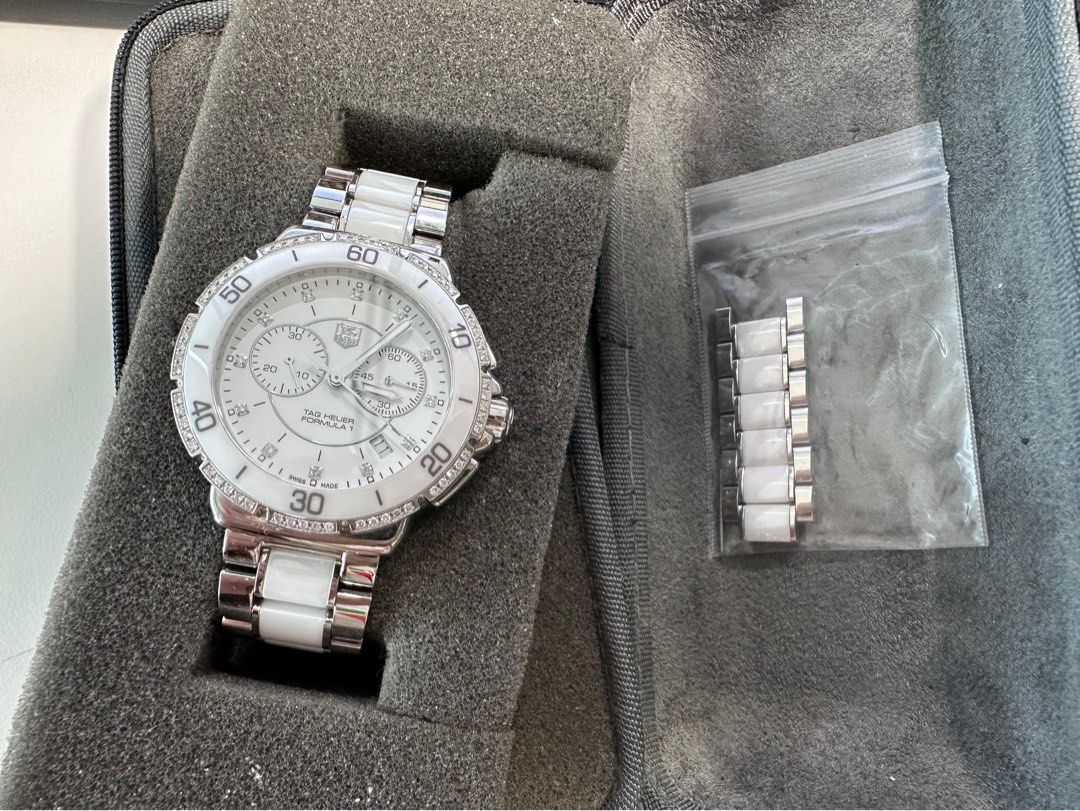 Tag heuer formula sales 1 white ceramic