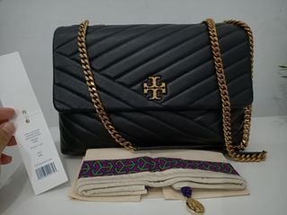 TB Kira Chevron Medium Black GHW