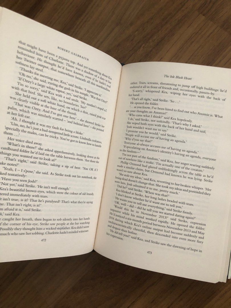 The ink black heart, Hobbies & Toys, Books & Magazines, Fiction & Non ...