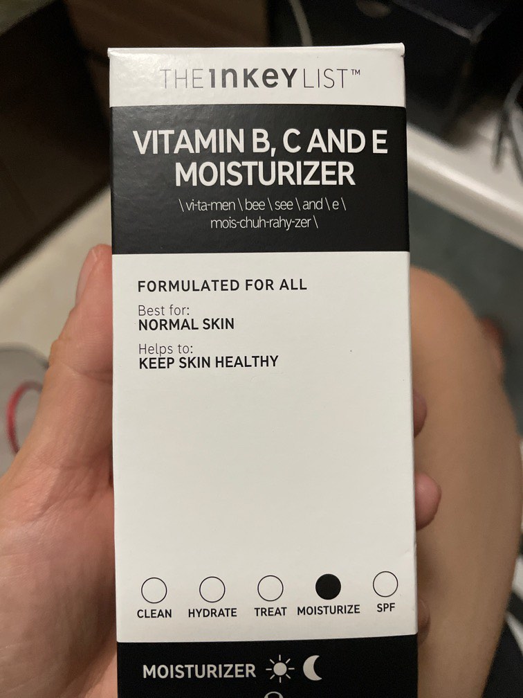 the inkey list vitamin b c and e moisturizer, 美容＆化妝品, 健康及美容 皮膚護理, 面部