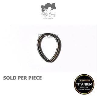 Titanium hoop earring