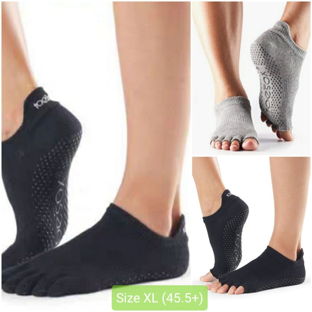 Full Toe Crew Grip Socks, Grip Toe Socks, ToeSox – ToeSox, Tavi