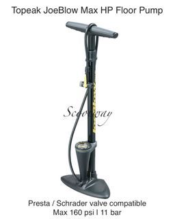 Topeak JoeBlow Max HP Floor Pump Max 160 Psi