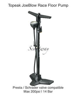Topeak JoeBlow Race Floor Pump Max 200 Psi