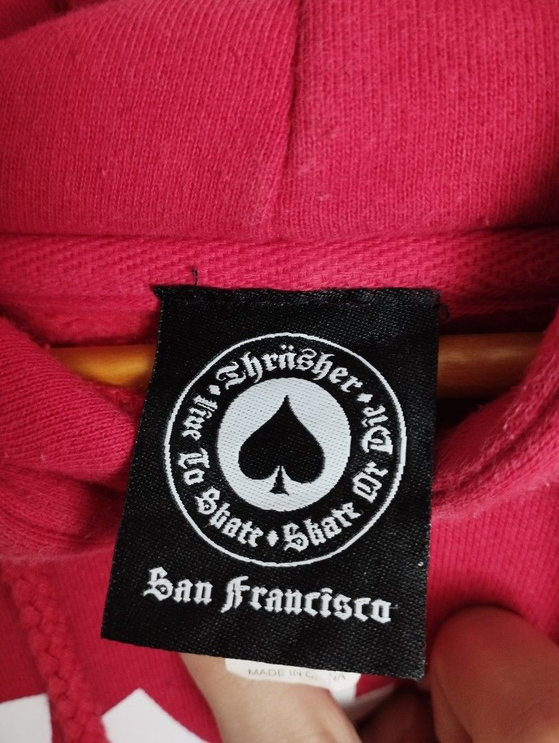 Thrasher godzilla new arrivals hoodie red
