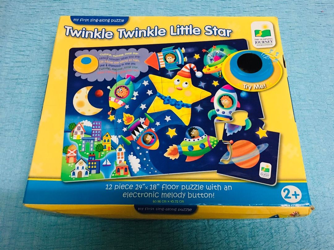 Twinkle Twinkle Little Star Floor Puzzle - 12 pieces, Hobbies & Toys ...