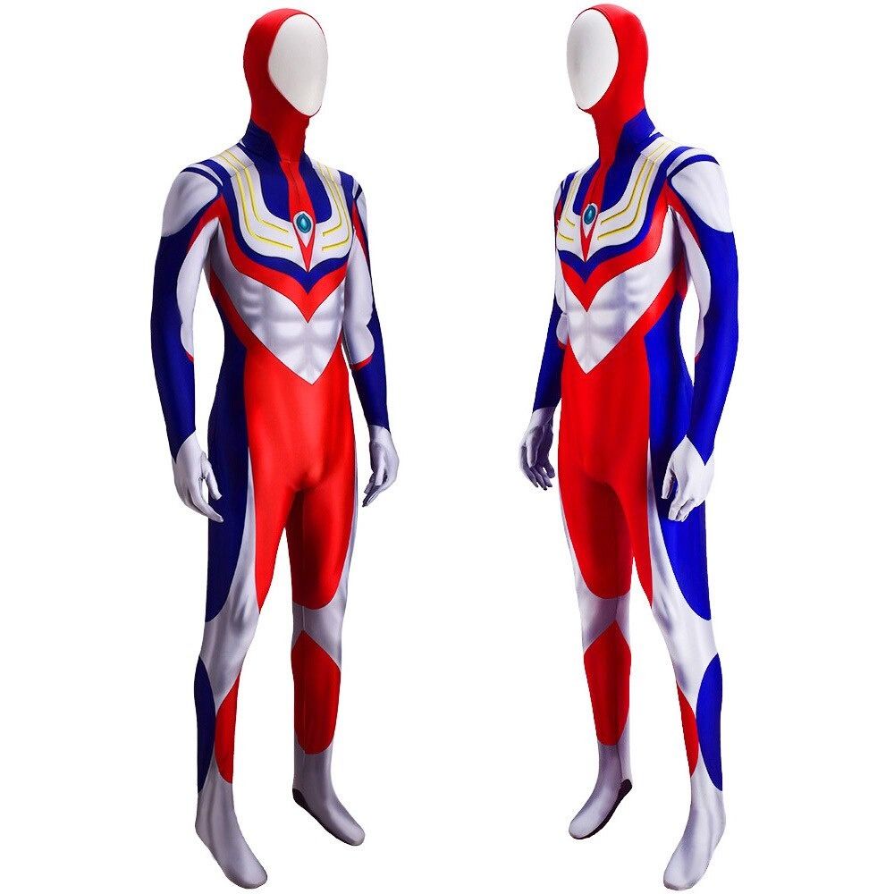 Ultraman Tiga LED Masken Cosplay Vollgesichtsmaske Kopfbedeckung Party 405681137499