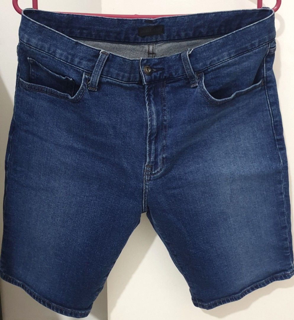 Uniqlo denim cheap shorts mens