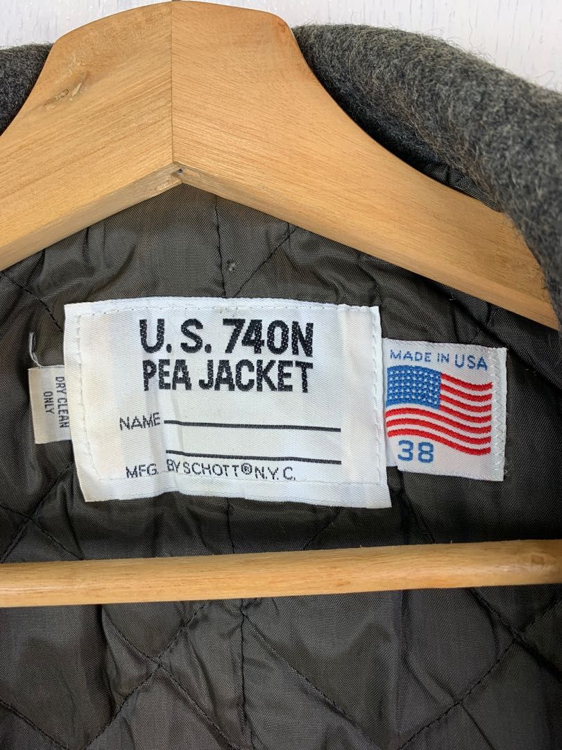 Us 740n pea jacket schott shop