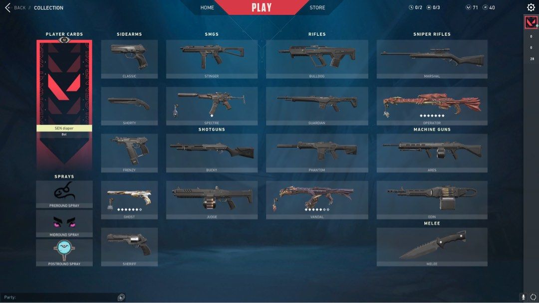 Valorant Smurf Account with some skins, Video Gaming, Video Games