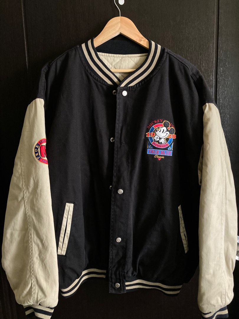 Vintage Mickey Mouse Varisty Jacket, Men's Fashion, Coats, Jackets and ...