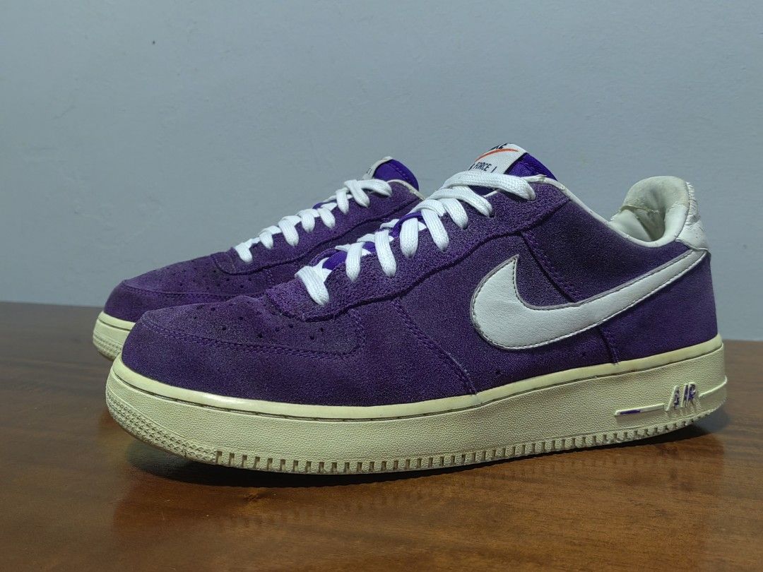 Purple suede nike store air force 1