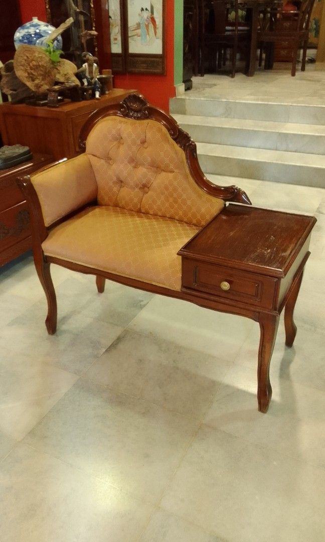 Vintage Telephone Table, Hobbies & Toys, Collectibles & Memorabilia, Vintage Collectibles on