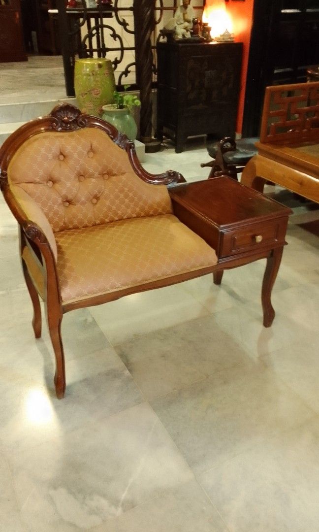 Vintage Telephone Table, Hobbies & Toys, Collectibles & Memorabilia, Vintage Collectibles on