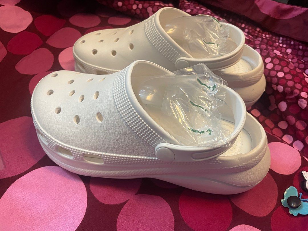Used cheap white crocs