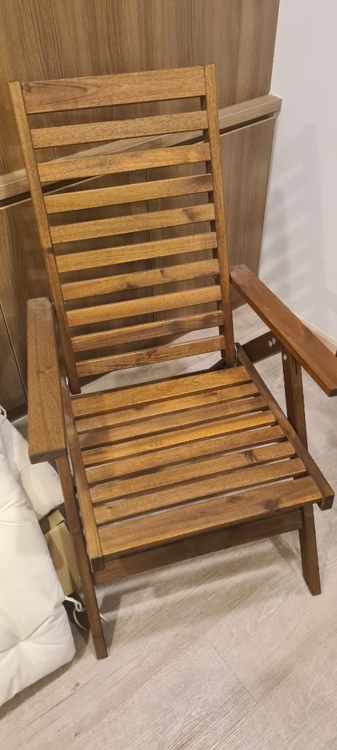 Ikea wooden best sale lounge chair