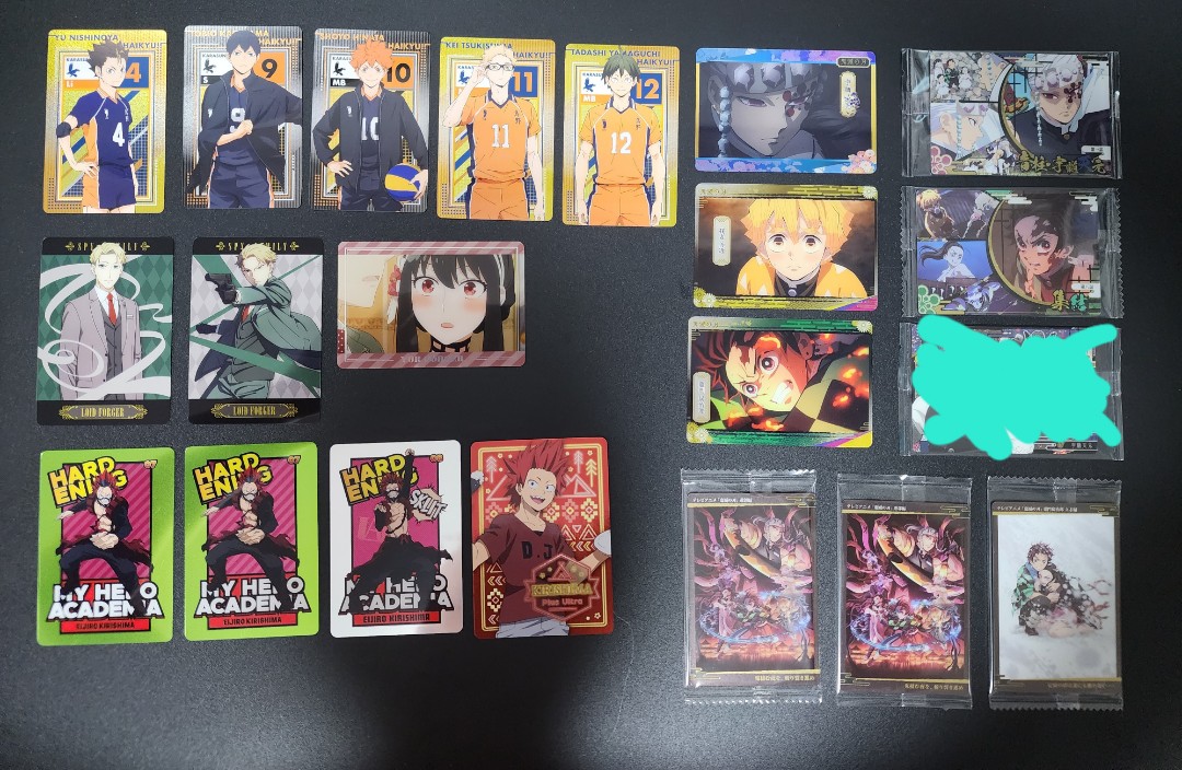 [WTS] Demon Slayer / Haikyuu / Spy x Family / My Hero Academia cards ...