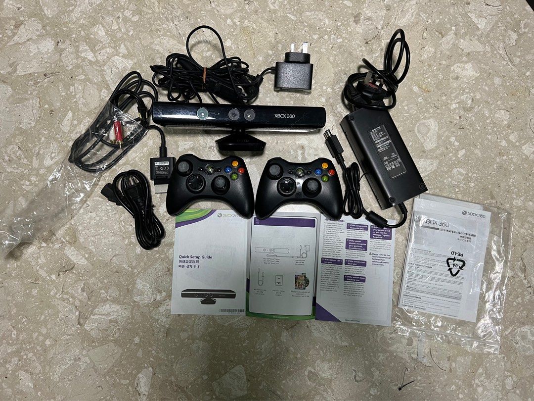 Xbox 360 Kinect sensor and cable adapters and other accessories, Video
