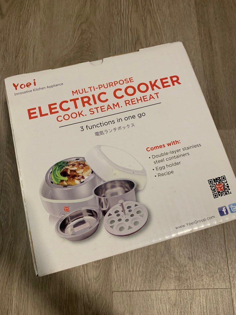 Yoei MultiPurpose Electric Cooker 1.0L, TV & Home Appliances, Kitchen