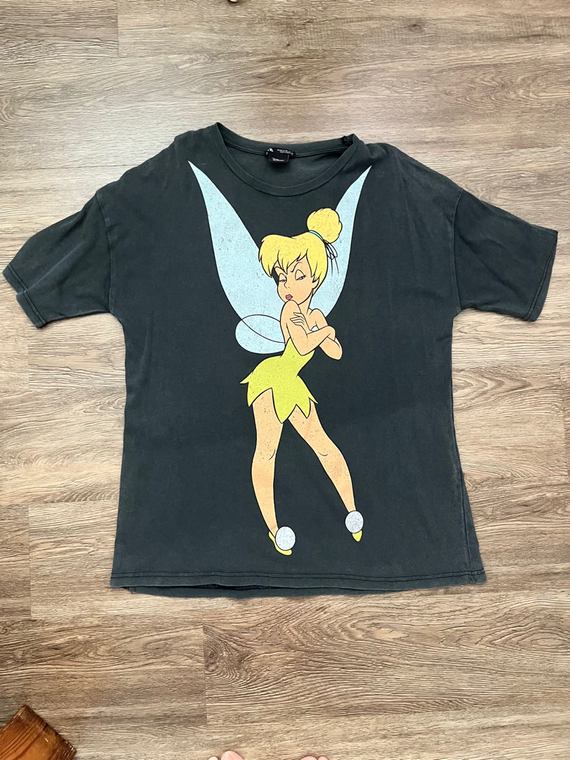 Zara Disney Tinkerbell Oversized Tee (M), Women's Fashion, Tops, Other