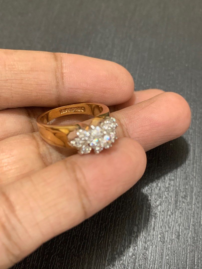 18k gersc gold ring new arrivals