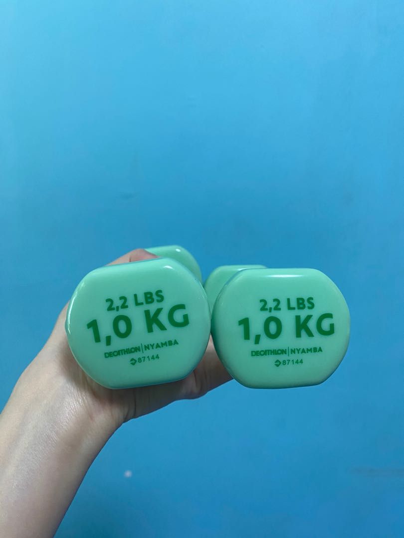 1kg dumb bell set for sale (2), Sports Equipment, Exercise & Fitness