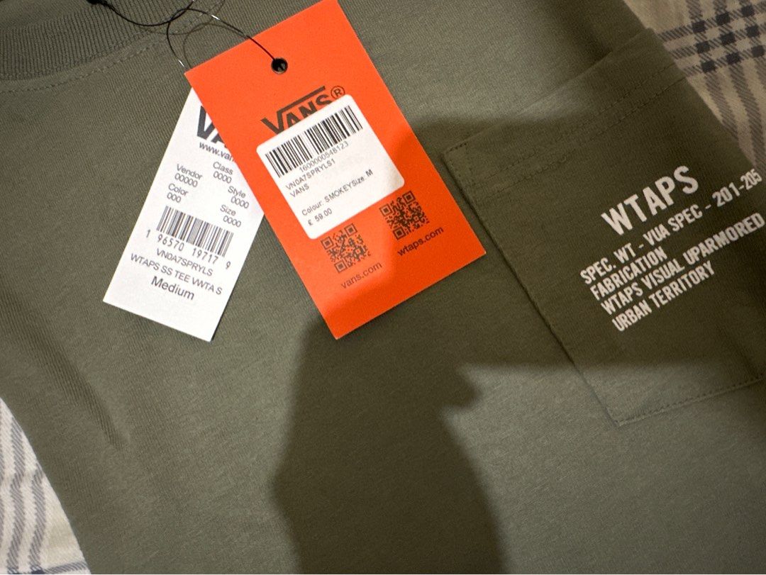 2022 Wtaps x vans Pocket tee t shirt WTAPS x VANS JAK KNIFE