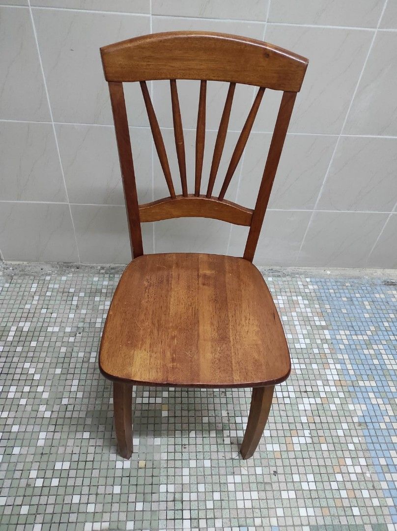 teak wooden chair