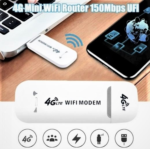 3G/4G USB Wireless Hotspot SIM Card Mobile Broadband LTE WIFI Dongle ...