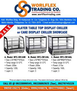 3Layer Cake Display Showcase Chiller Table Top Brandnew
