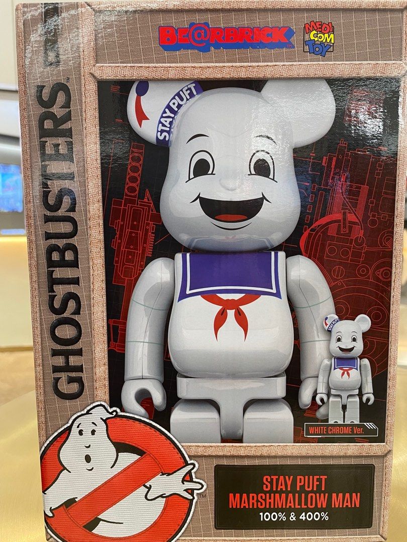 全新400%+100% Bearbrick Marshmallow Man, 興趣及遊戲, 玩具& 遊戲類