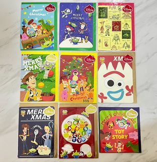 【現貨，價錢為每張售價】迪士尼 聖誕卡 聖誕咭 Christmas card 萬用卡 生日卡 感謝卡 勞蘇 三眼仔 巴斯光年 胡迪 翠絲 小叉 牧場女 toy story pixar 小叉