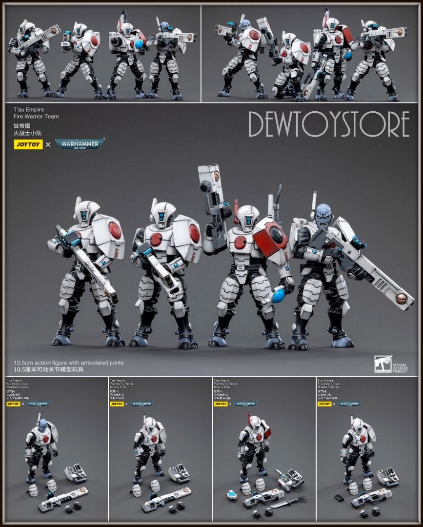 JoyToy Warhammer 40k: T'au Empire Commander Shadowsun - Figura Da Collezione In Scala 1:18, Altamente Dettagliata - 3