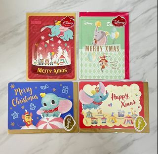 【現貨】迪士尼 Disney 聖誕卡 聖誕咭 Christmas card Xmas 萬用卡 生日卡 感謝卡 小飛象 dumbo