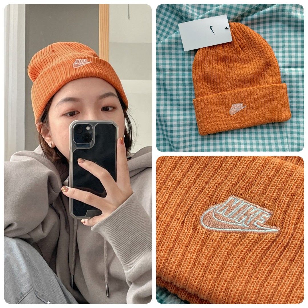 nike sb beanie fisherman orange
